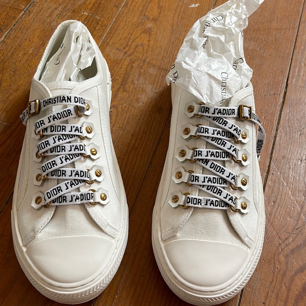 Cream sneakers